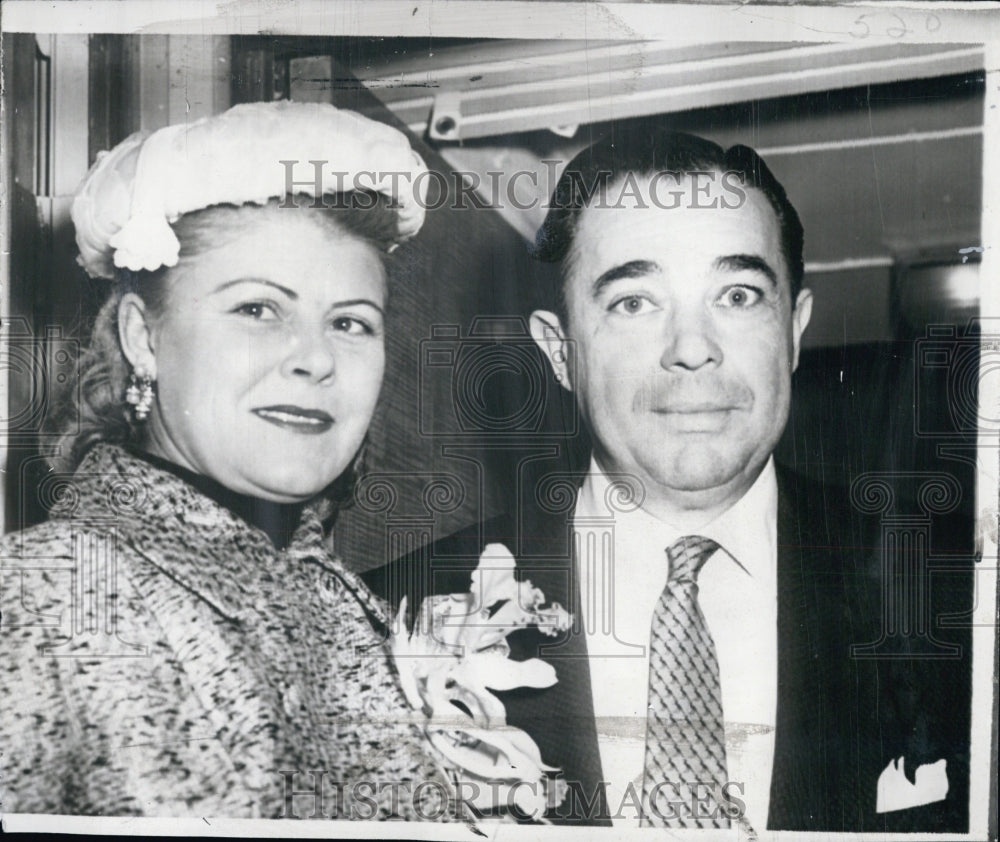 1956 P. James Pellecch, embezzler, and Michele Grenier, his wife. - Historic Images