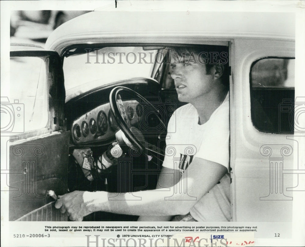 1979 Press Photo Paul Le Mat in "More American Graffiti" - Historic Images