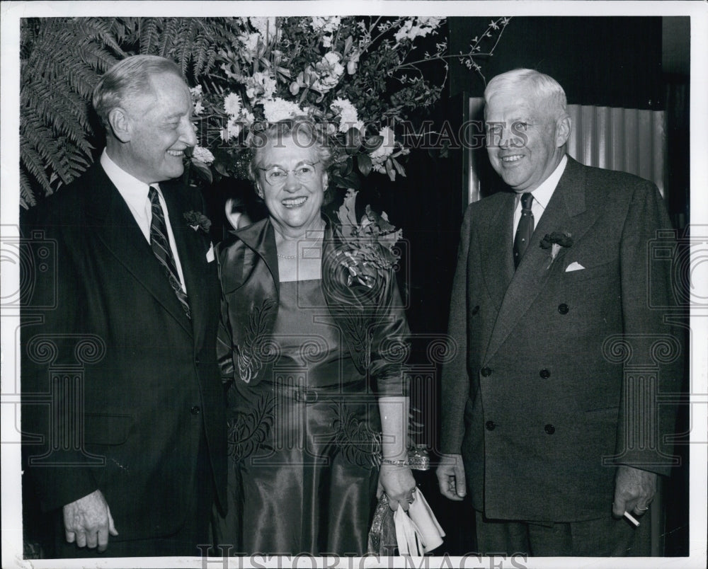 1953 Harlow Curtice, President of GM with Mr. & Mrs. C.E. Wilson, - Historic Images
