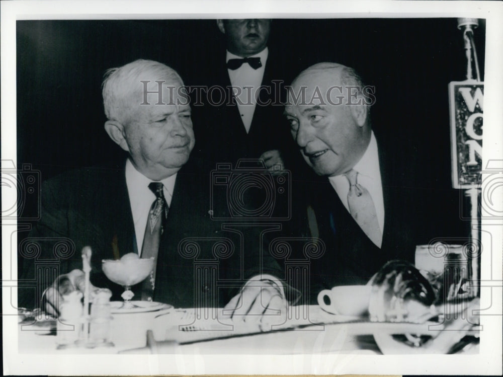 1954 Charles Wilson and Fred Gilles Chat At Republican Fund Raiser - Historic Images