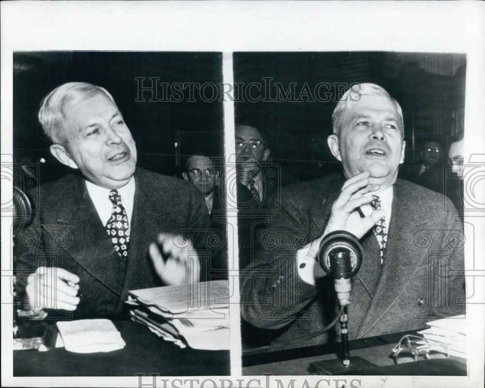 1946 Press Photo General Motors President Charles E. Wilson - Historic Images