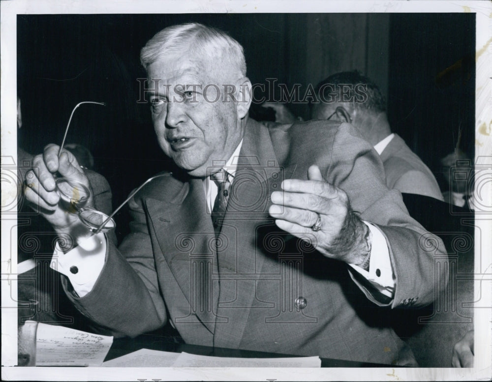 1954 Press Photo Defense Secretary Charles E. Wilson - Historic Images