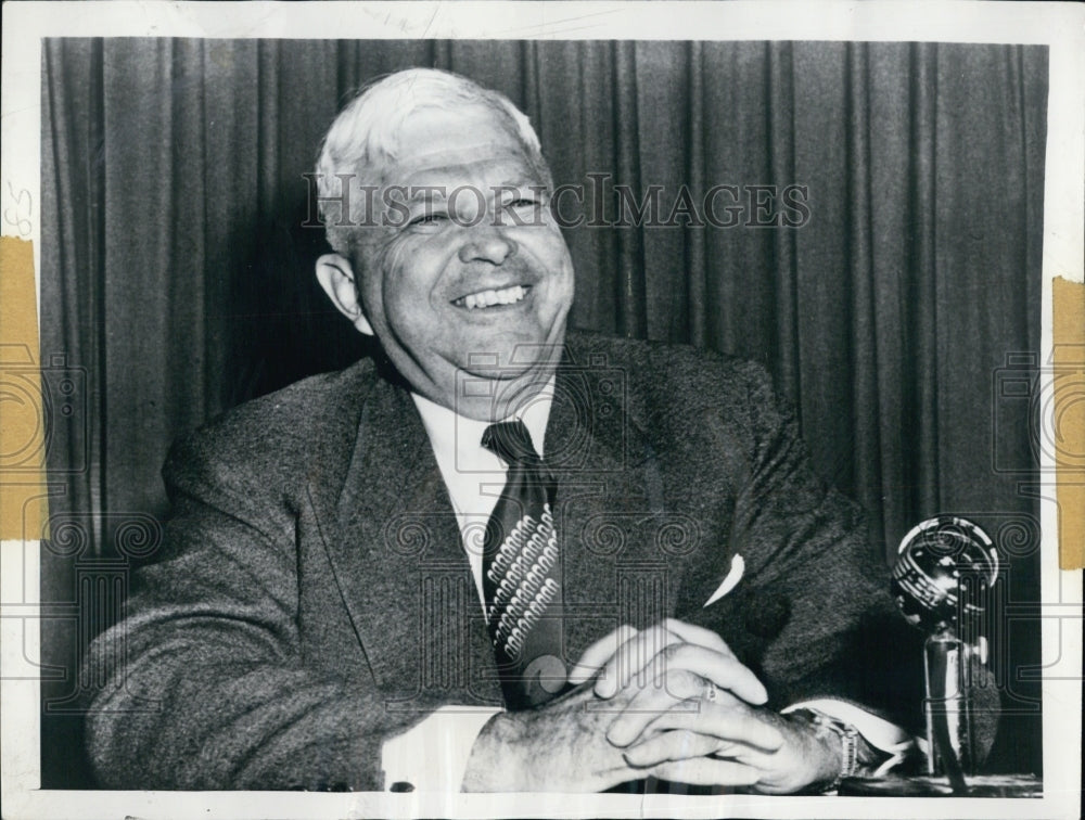 1954 Defense Secretary Charles E. Wilson Smiling - Historic Images