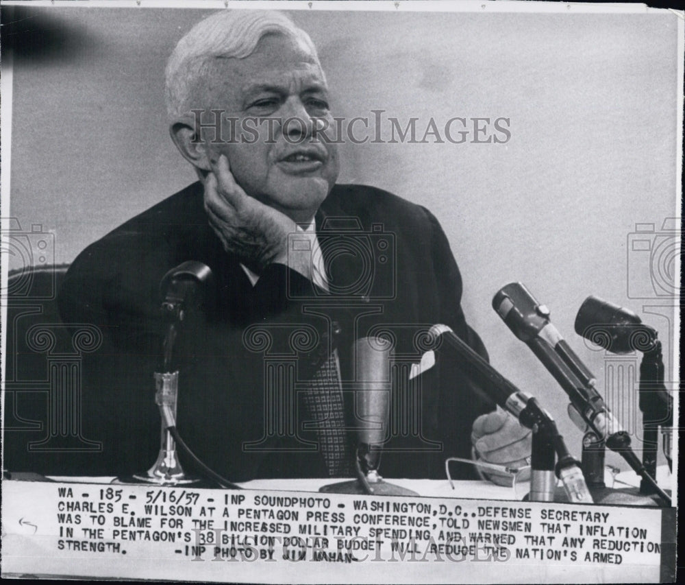 1957 Defense Secretary Charles Wilson - Historic Images