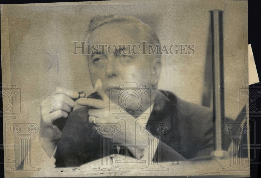 1968 Press Photo British Prime Minister, Harold Wilson - Historic Images