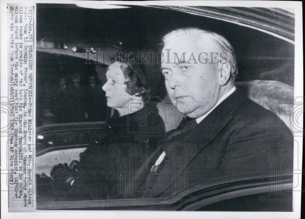 1965 Prime Minister Harold Wilson Eulogizes Churchill - Historic Images