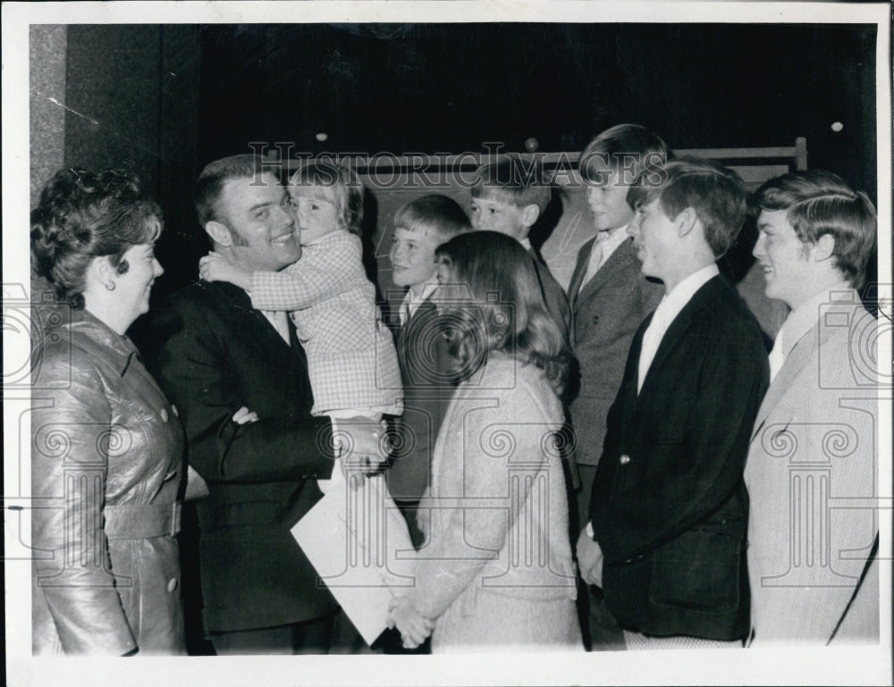 1972 New attorney Chester McLaughlin with his family. - Historic Images
