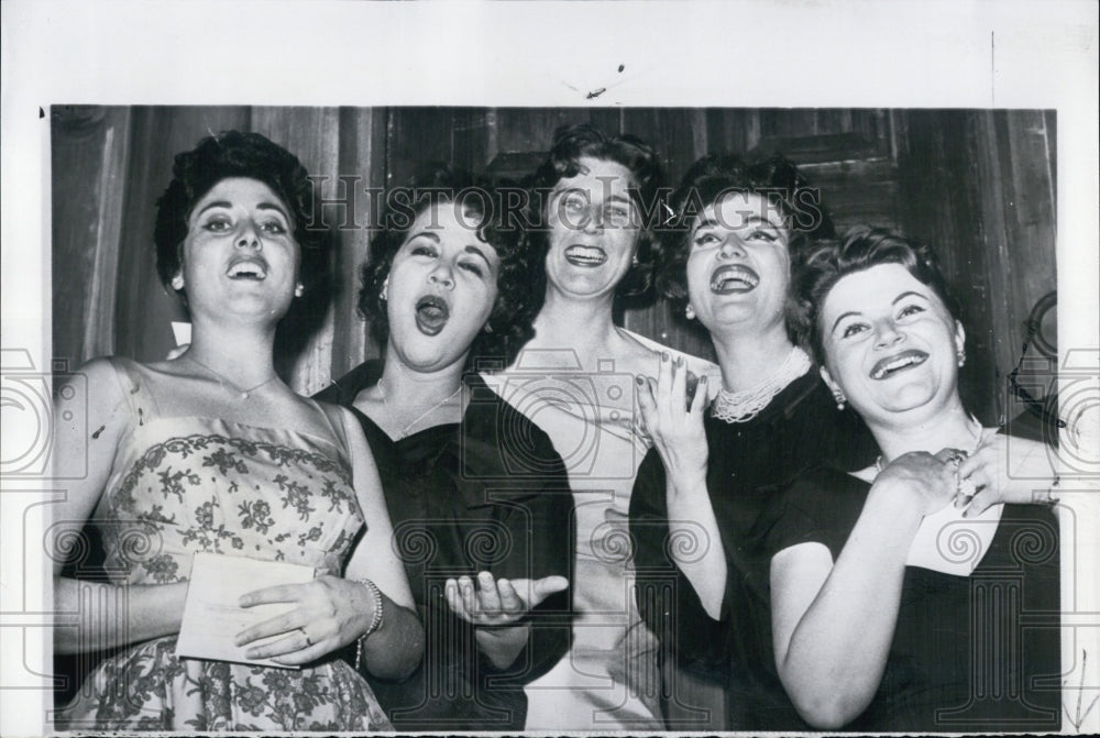 1960 Female Finalists in the National Met Opera Audition - Historic Images