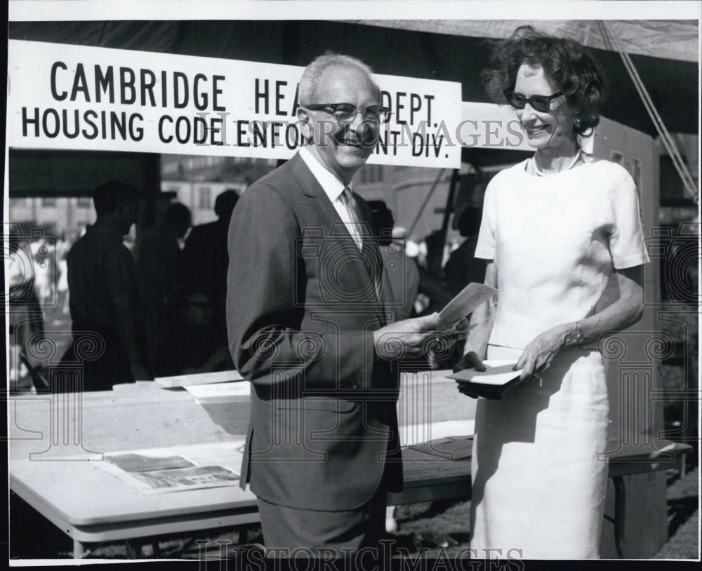 1966 Benjamin Sachs Cambridge Health Commissioner Rheta Stanton - Historic Images