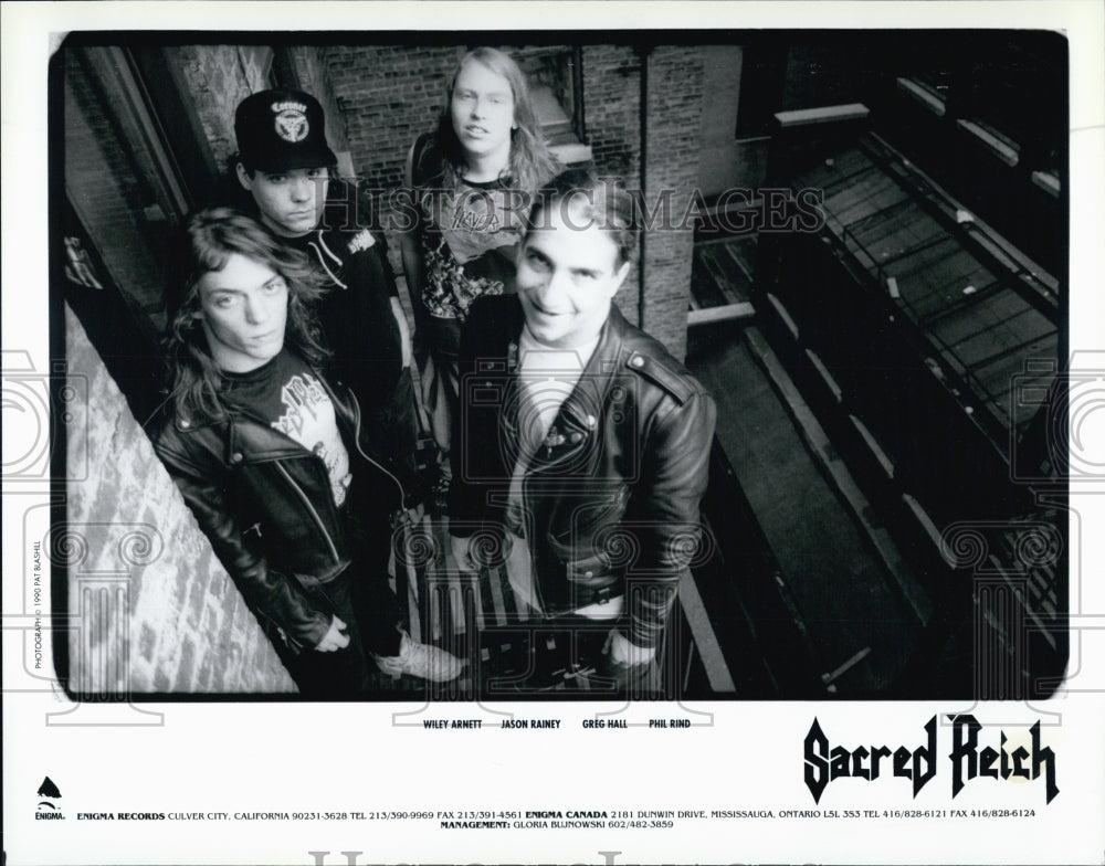 Press Photo The Band Sacred Rich - Historic Images
