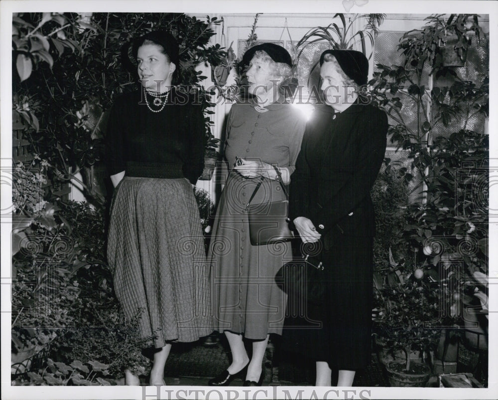 1955 Press Photo Women&#39;s Exhibition Committee, the 
Plant Room - Historic Images