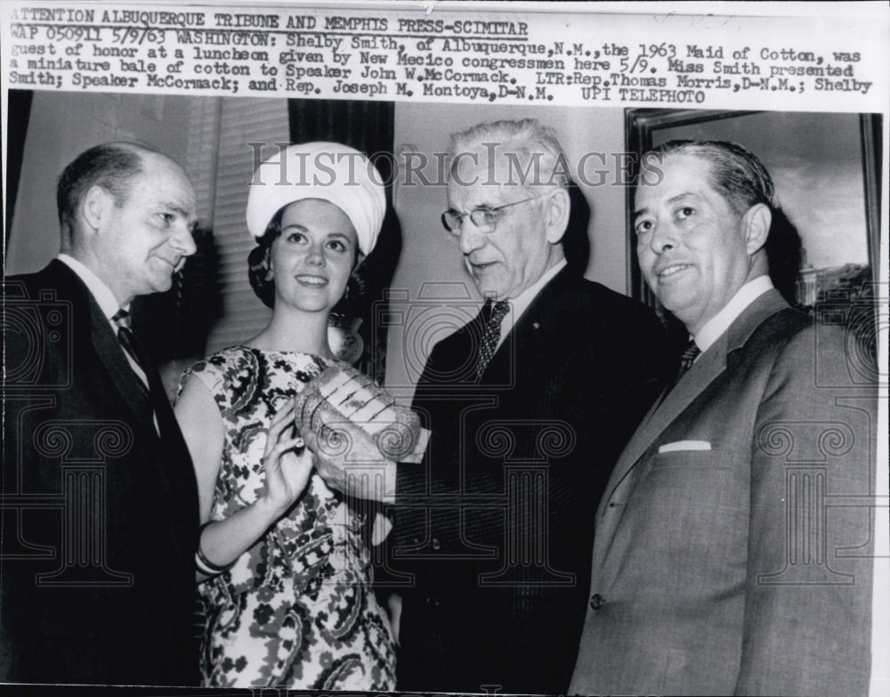 1963 1963 Maid of Cotton Miss Shelby Smith New Mexico - Historic Images