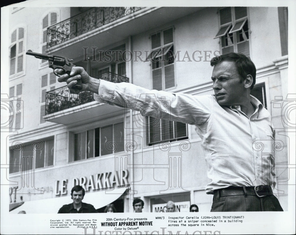 1972 Film Without Apparent Motive Jean-Louis Trintignant - Historic Images