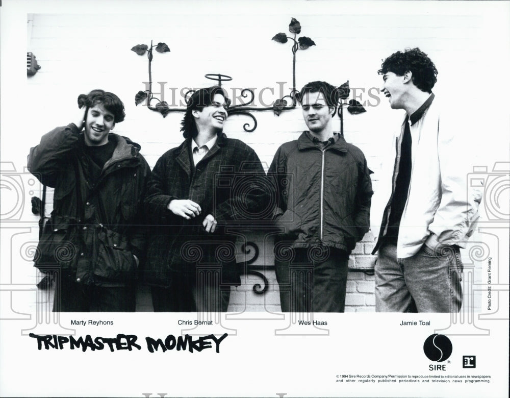 Press Photo Musical Group Tripmaster Monkey Marty Reyhonds Chris Bernat Wes Haas - Historic Images