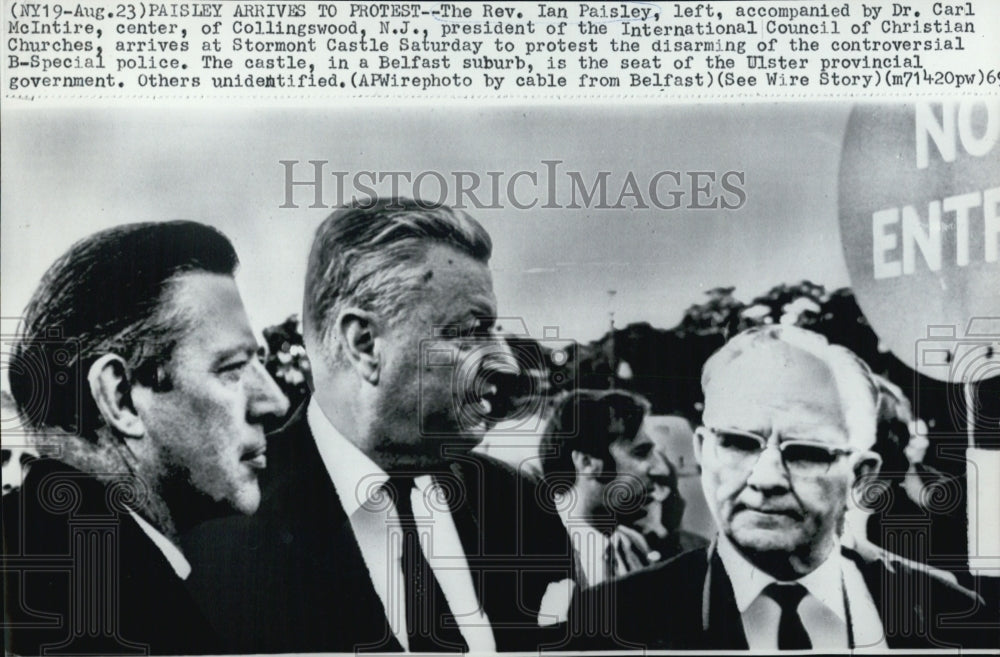 1969 Intl Council Christian Church Rev Ian Paisley Dr Carl McIntire-Historic Images