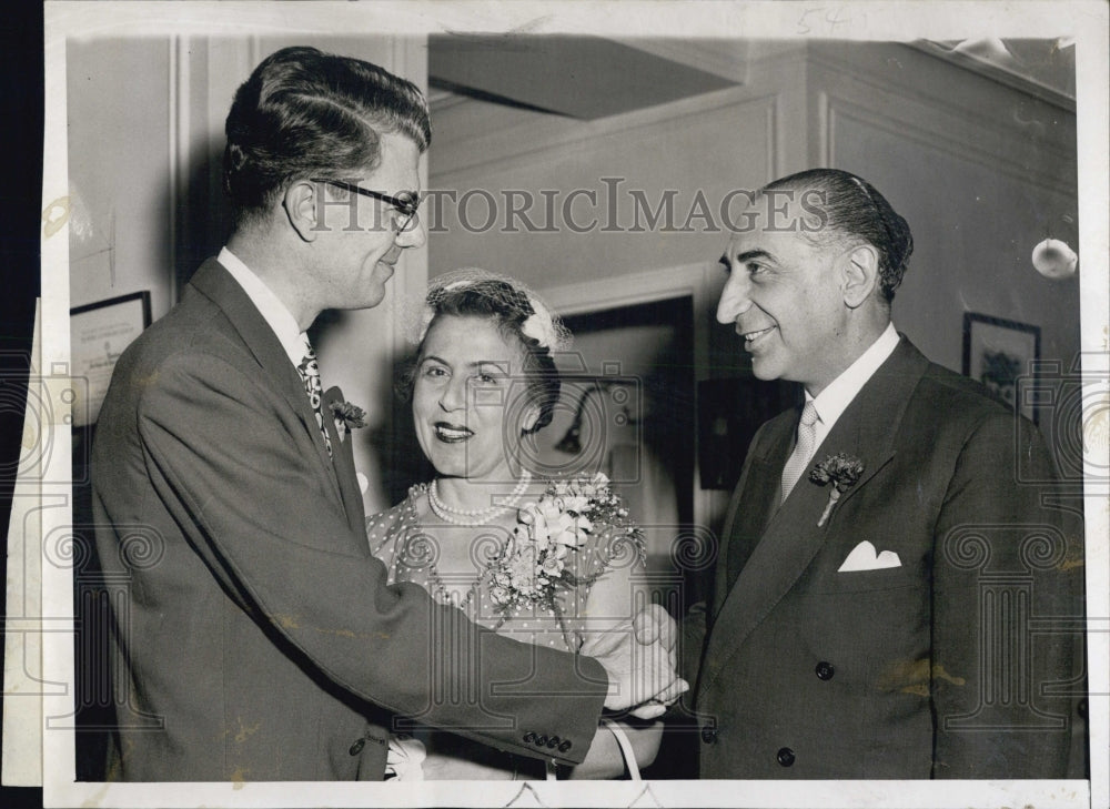 1955 Wilmer C.Swartley, Christian X. Palamas &amp; his wife. - Historic Images