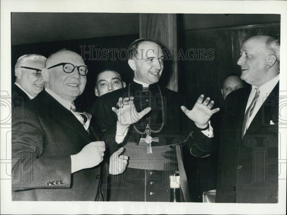 1958 Press Photo Rev Dr Frank Hengsbach 1st Bishop appointed Diocese Essen - Historic Images