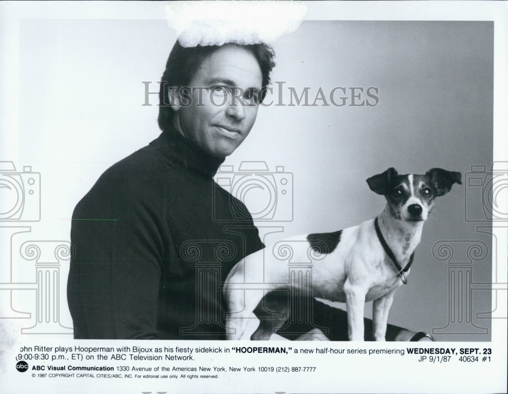 1987 Press Photo John Ritter in &quot;Hooperman&quot; - Historic Images