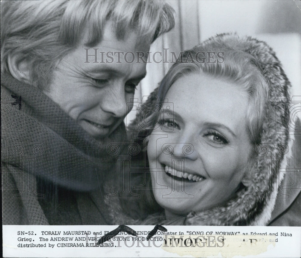 1971 Press Photo Florence Henderson, and Toralv Maurstad in &quot;The Song Of Norway&quot; - Historic Images