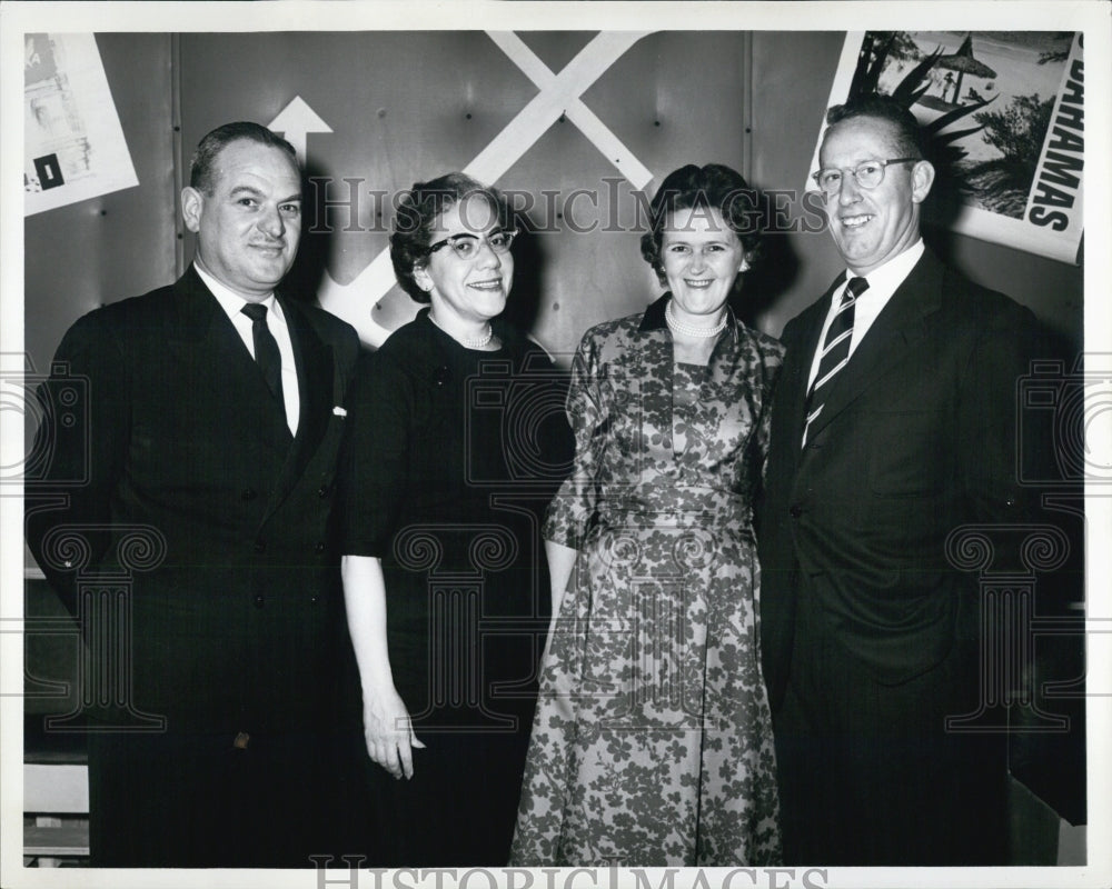 1960 Press PhotoBenjamin Ross andMrs Ross with Mr and Mrs Mathew King Yacht Club - Historic Images