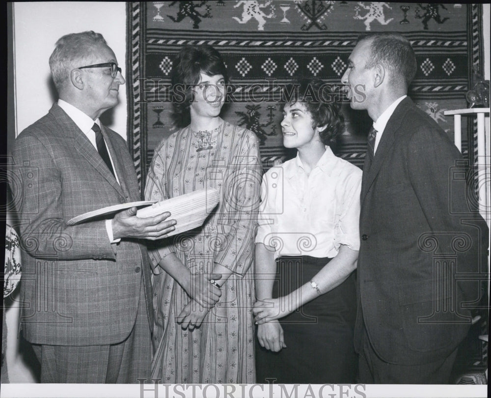 1962 Press Photo Dr. Alfredo Trinchieri, Consul General of Italy, Mrs. Emanuel - Historic Images