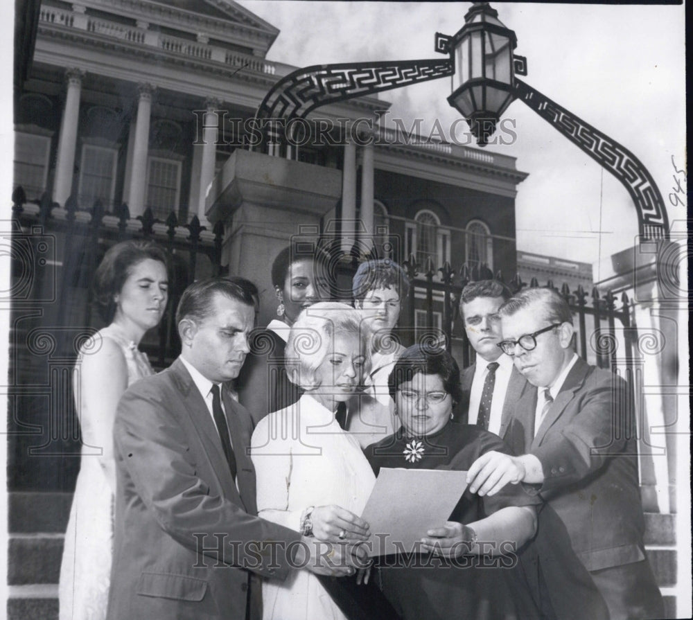 1968 Demoted Supervisors of Social Service Division at State House - Historic Images