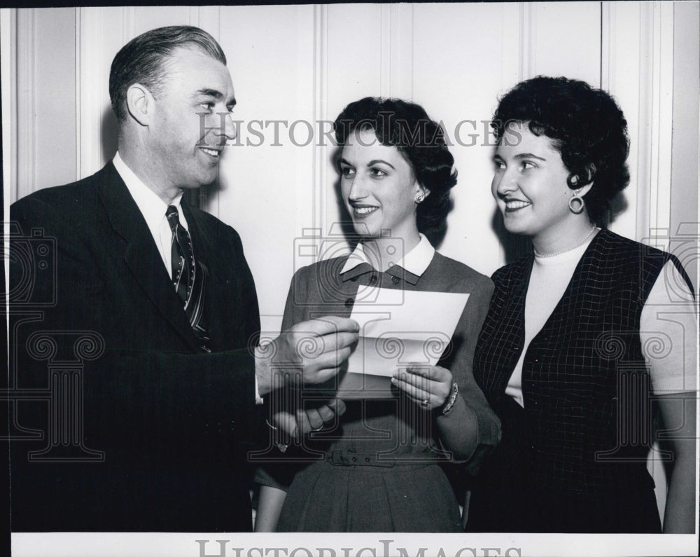 1954Burdett College Alum Miss Betty Totino and Miss Francis Rosselli - Historic Images