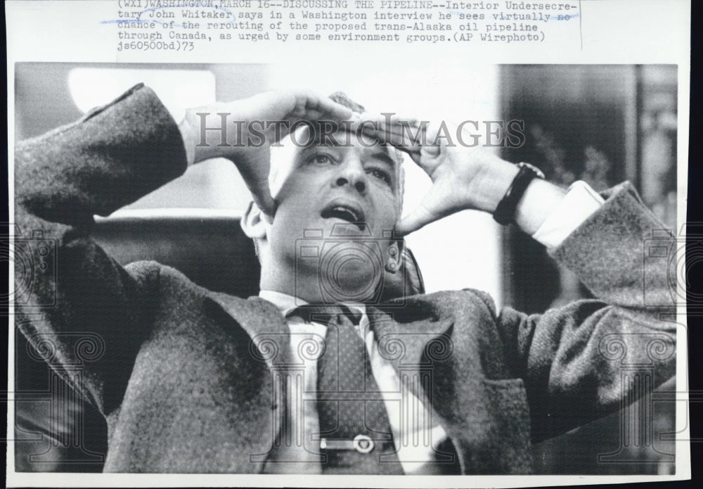 1973 Interior Undersect.John Whitaker,Trans-Alaska Pipeline - Historic Images