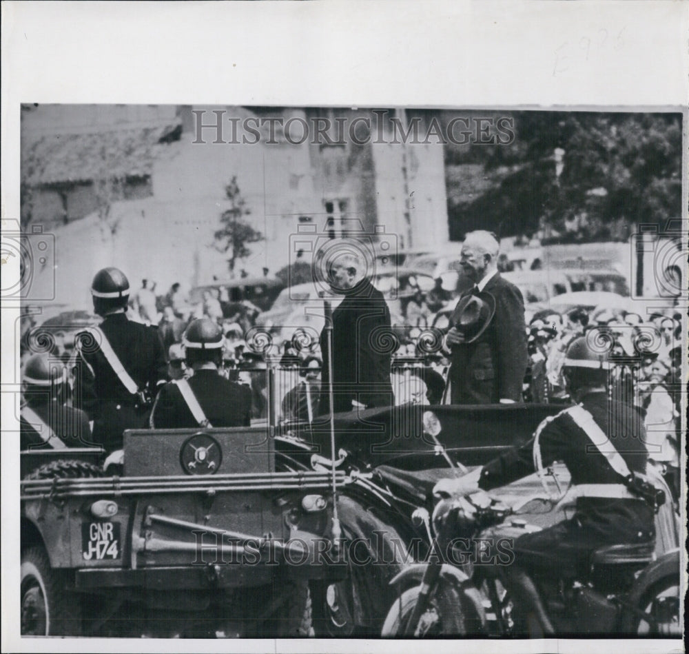 1960 President Dwight Eisenhower Portuguese Troops Lisbon - Historic Images