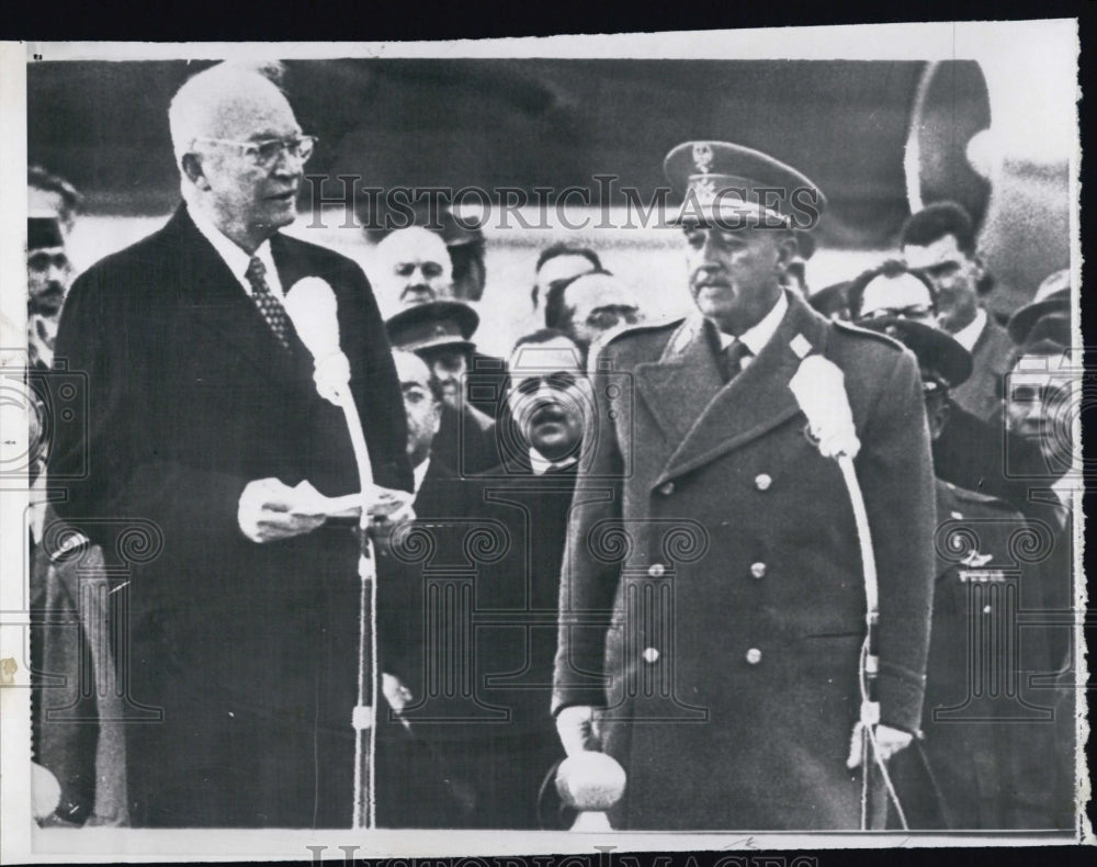 1959 President Eisenhower Visits Spain - Historic Images