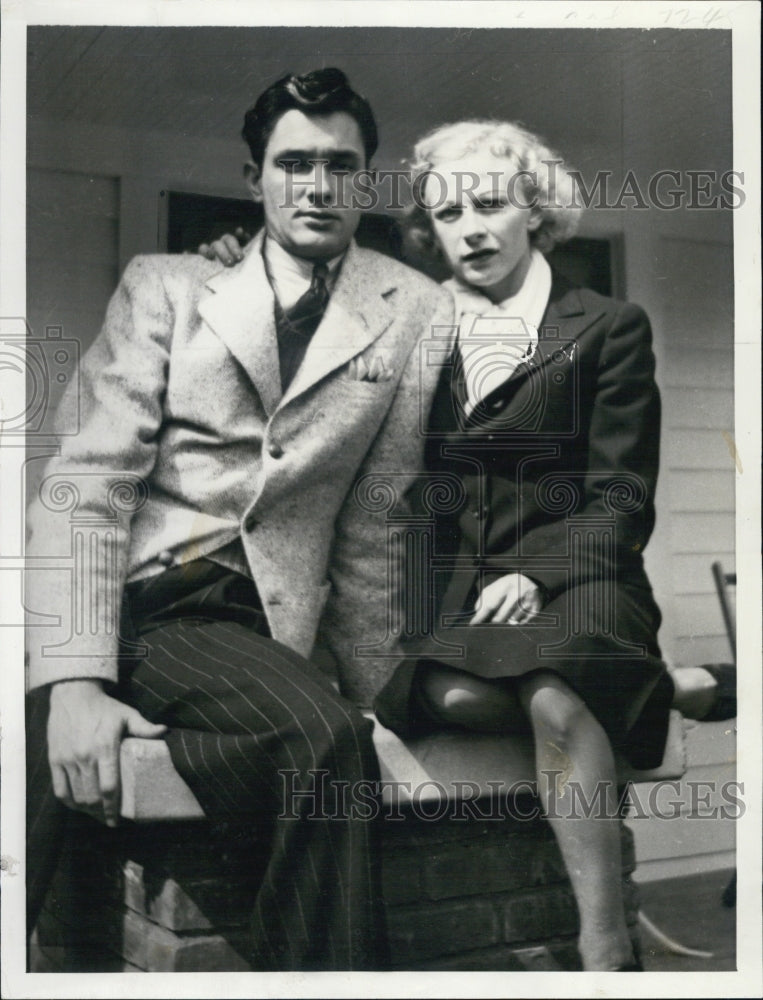 1939 Press Photo Nina Colton Weds Seventh Husband, Billy Graves - Historic Images