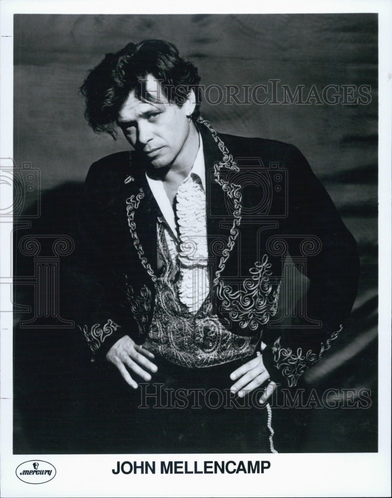 1992 Press Photo American Rock Singer songwriter Musician John Mellencamp - Historic Images