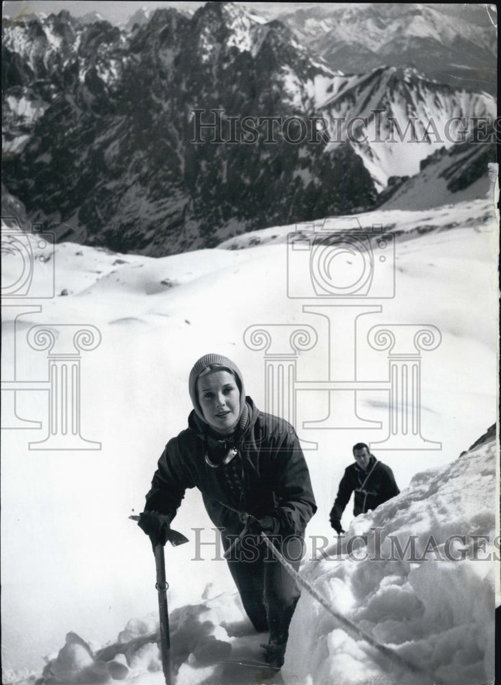1960 "The Mean Mountain" Conny Hines and Dietmar Schonherr - Historic Images