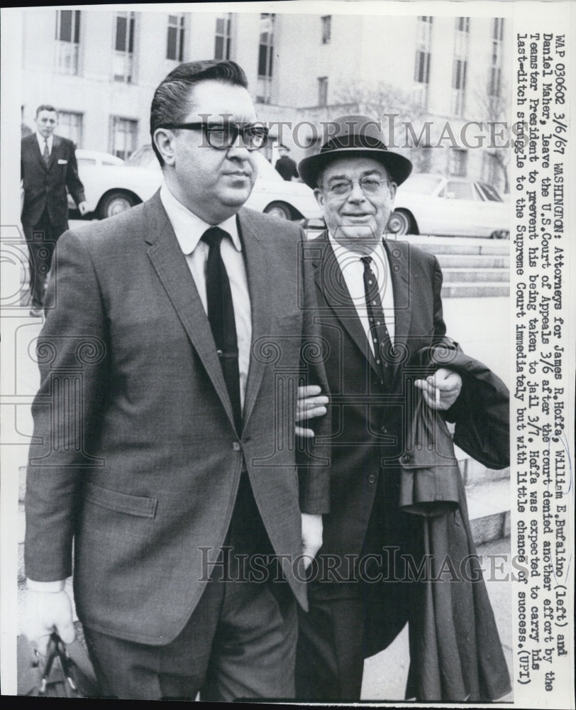 1967 Press Photo William Buffilino and his attorney. - RSG94811 - Historic Images