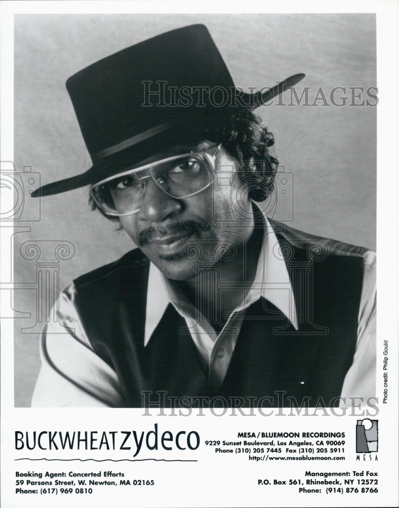 Press Photo Buckwheat Zydeco, Singer - Historic Images