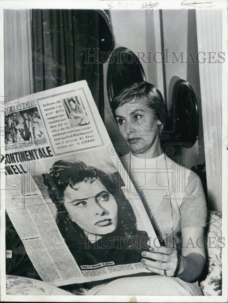 1957 Press Photo Romilda Volloni. - Historic Images