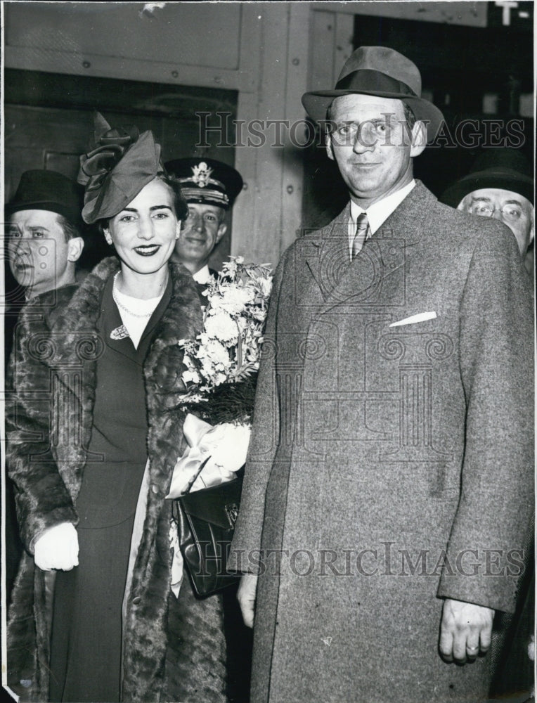 1939 Press Photo Crown Prince Fredrick of Denmark and Princess Ingrid - Historic Images