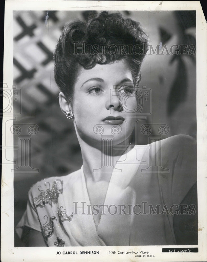 1945 Actress Jo Carrol Dennison - Historic Images