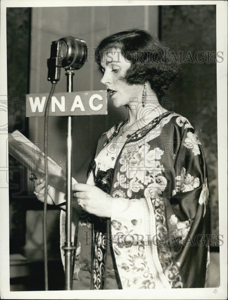 1933 Press Photo Mrs Francis Lee Higginson Jr,WNAC - Historic Images