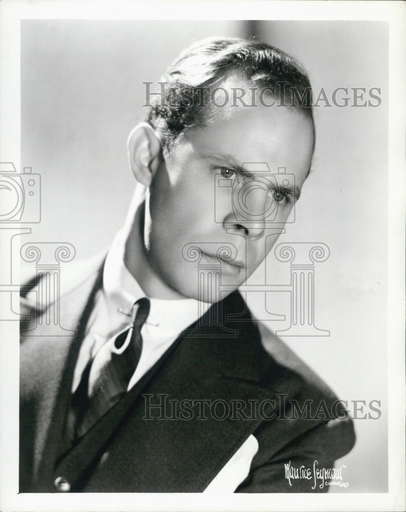 1936 Press Photo Ray Johnson, Radio Actor - Historic Images