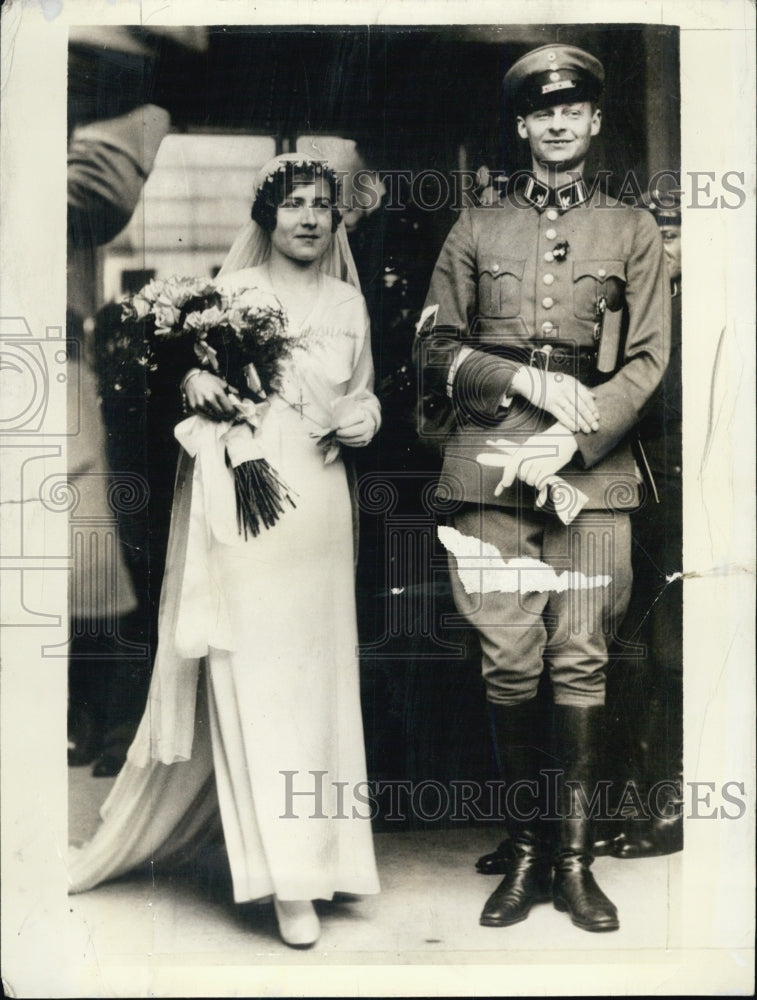 1933 Prince Wilhelm of Germany marries Dorothea Von Salviati - Historic Images