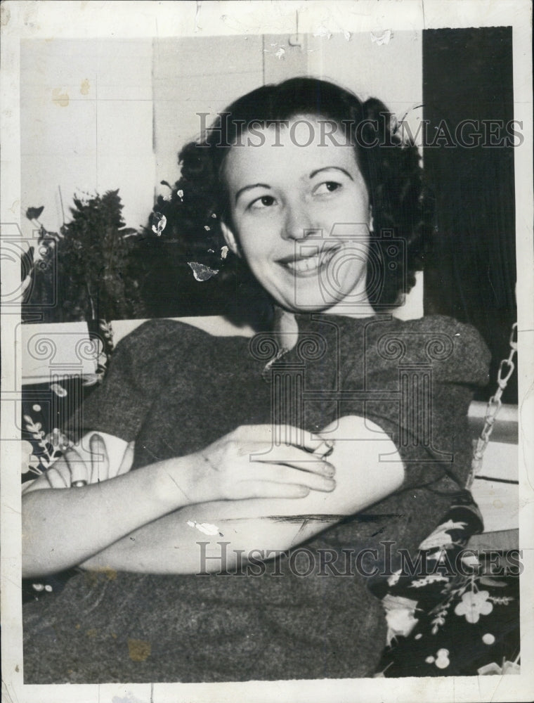 1939 Press Photo Pluma Louise Abatiello Palmer, widow of Potter D'Orsay Palmer - Historic Images