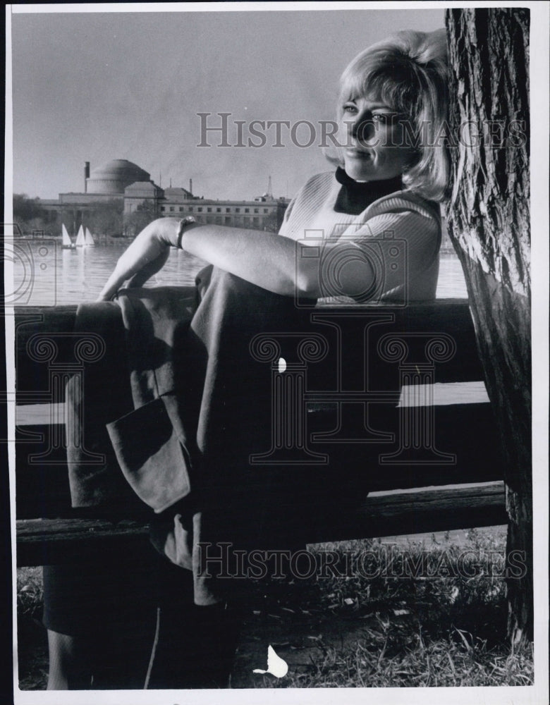 1966 Grete Losset, From Norway,  Visits Charles River To Relax - Historic Images