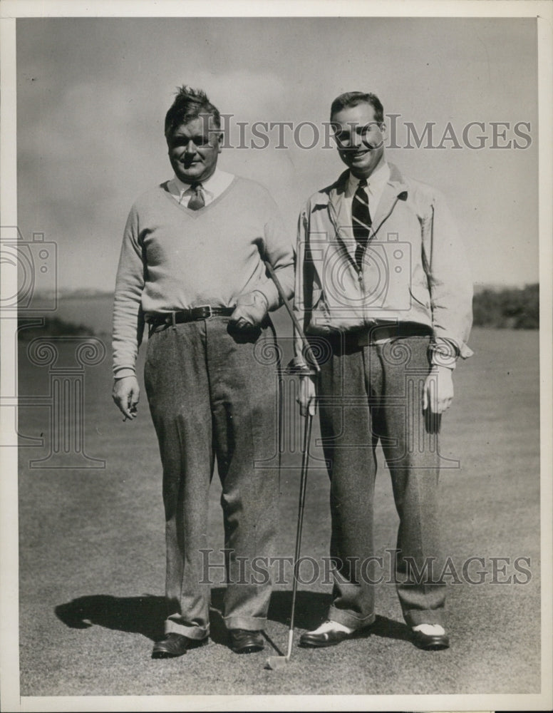 1937 Standish Von Voorhis And John Morton Play In Golf Tournament-Historic Images