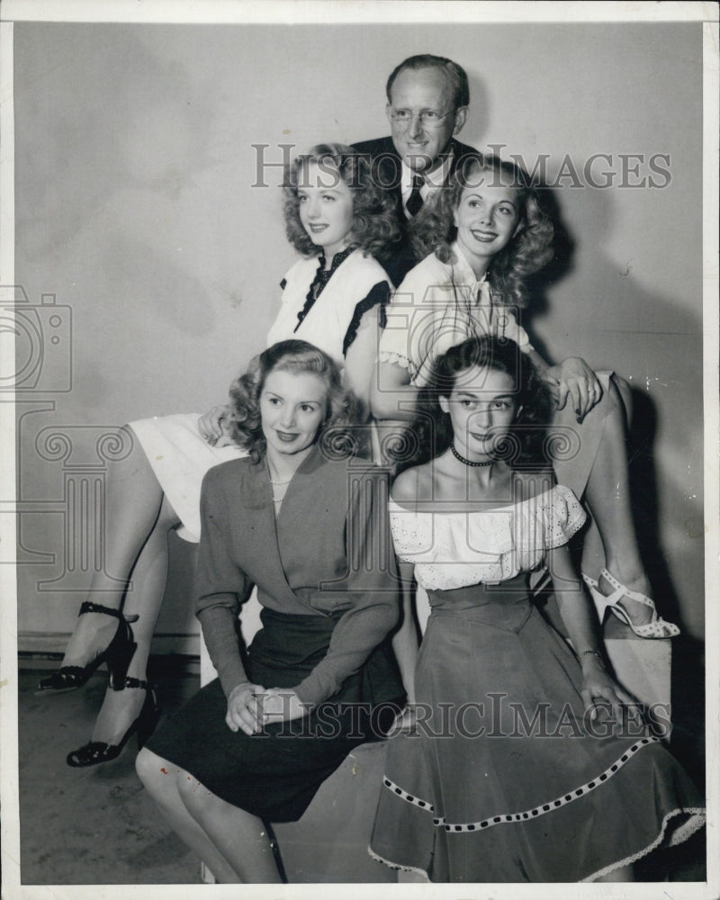 1948 Marguerite Campbell Actress Mary Mond Joanne Foroman Deannie - Historic Images