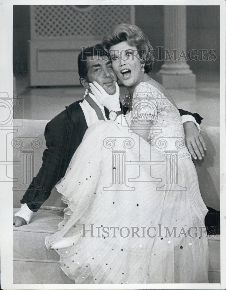 1968 Press Photo Dean Martin and Nanette Fabray - Historic Images