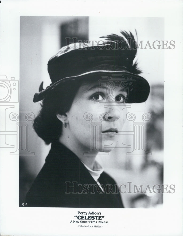 Press Photo Percy Adlon's Celeste Eva Mattess - Historic Images