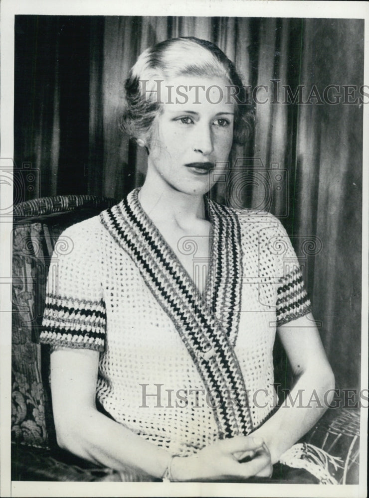 1931 Albany Socialite Mary Ellen Farley Portrait Engagement - Historic Images