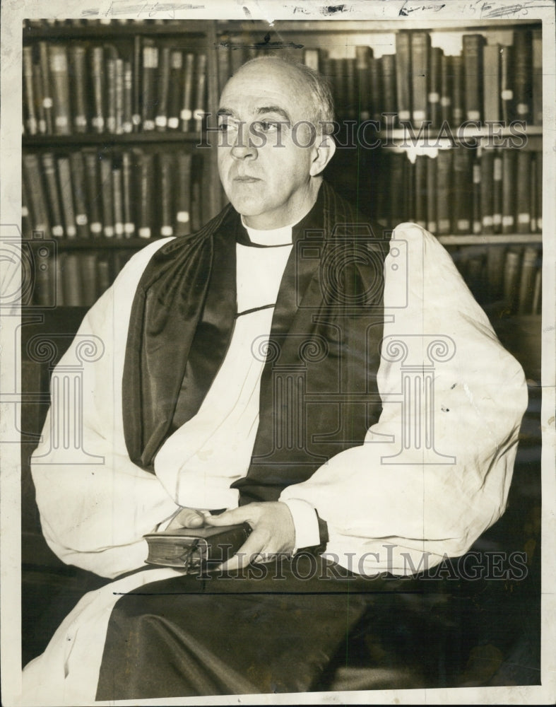 1938 Press Photo Bishop Raymond Adams Heron Trinity Church - Historic Images