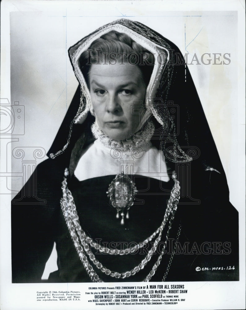 Press Photo A Man for All Seasons Actress Wendy Hiller - Historic Images